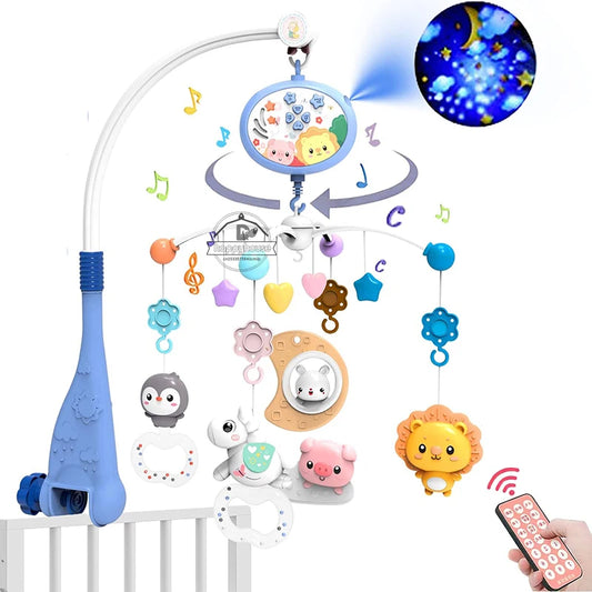 Baby Crib Mobile with Lights Music